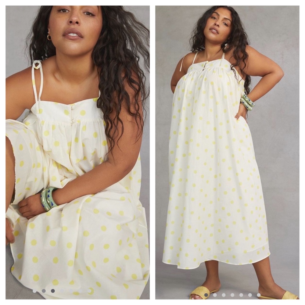 WHIT TWO Polka Dot Maxi Dress